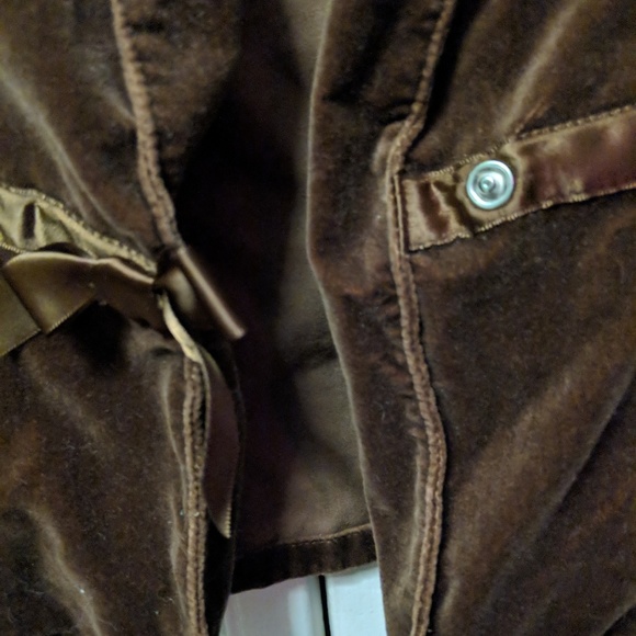 Brown, velvet jacket - Picture 3 of 6